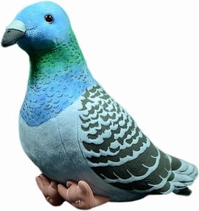 FRANKIEZHOU Realistic Pigeon Stuffed Animal-Blue 7.48",Pigeon Plush Toy for Kids,Bird Stuffed Animal Toy,Girl Toys,Gifts for Kids,Home Decor