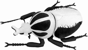 FRANKIEZHOU Simulation Goliathus Regius Plush Toy,Royal Goliath Beetle Stuffed Animal,Soft Stuffed Toy,Cuddly Toys,Gifts for Kids,9.8 Inches Long