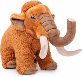 FRANKIEZHOU Simulation Woolly Mammoth Plush,Lifelike 12.99" Mammoth Stuffed Animal,Soft Elephant Plush Toy, Stuffed Toy,Cuddly Toys,Gifts for Kids