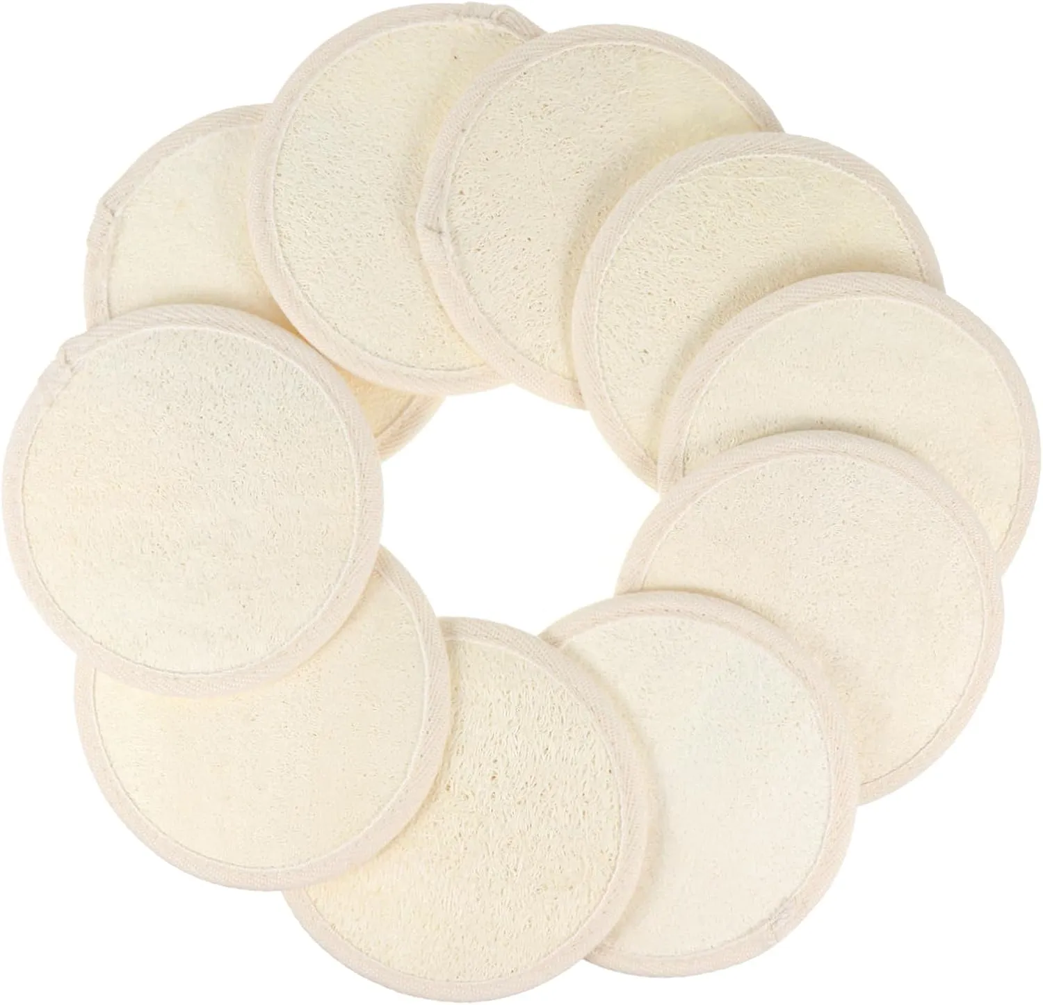 FRCOLOR Exfoliating Bath Tablets Set Body Loofah Pads Bath Brush for Gentle Skin Care