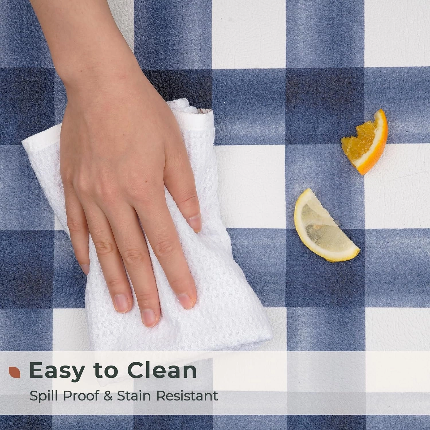 FRESHMINT Modern Farmhouse Plaid 2 Piece Set Kitchen Mats for Floor Anti Fatigue Waterproof & Non-Skid Kitchen Rugs Cushioned Kitchen Mat for Standing Washable Comfort Desk Kitchen Runners