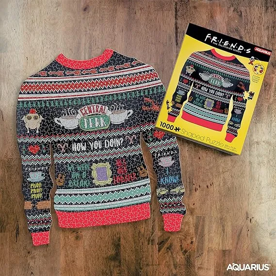 Friends Ugly Sweater Shaped Puzzle 1000 Piece