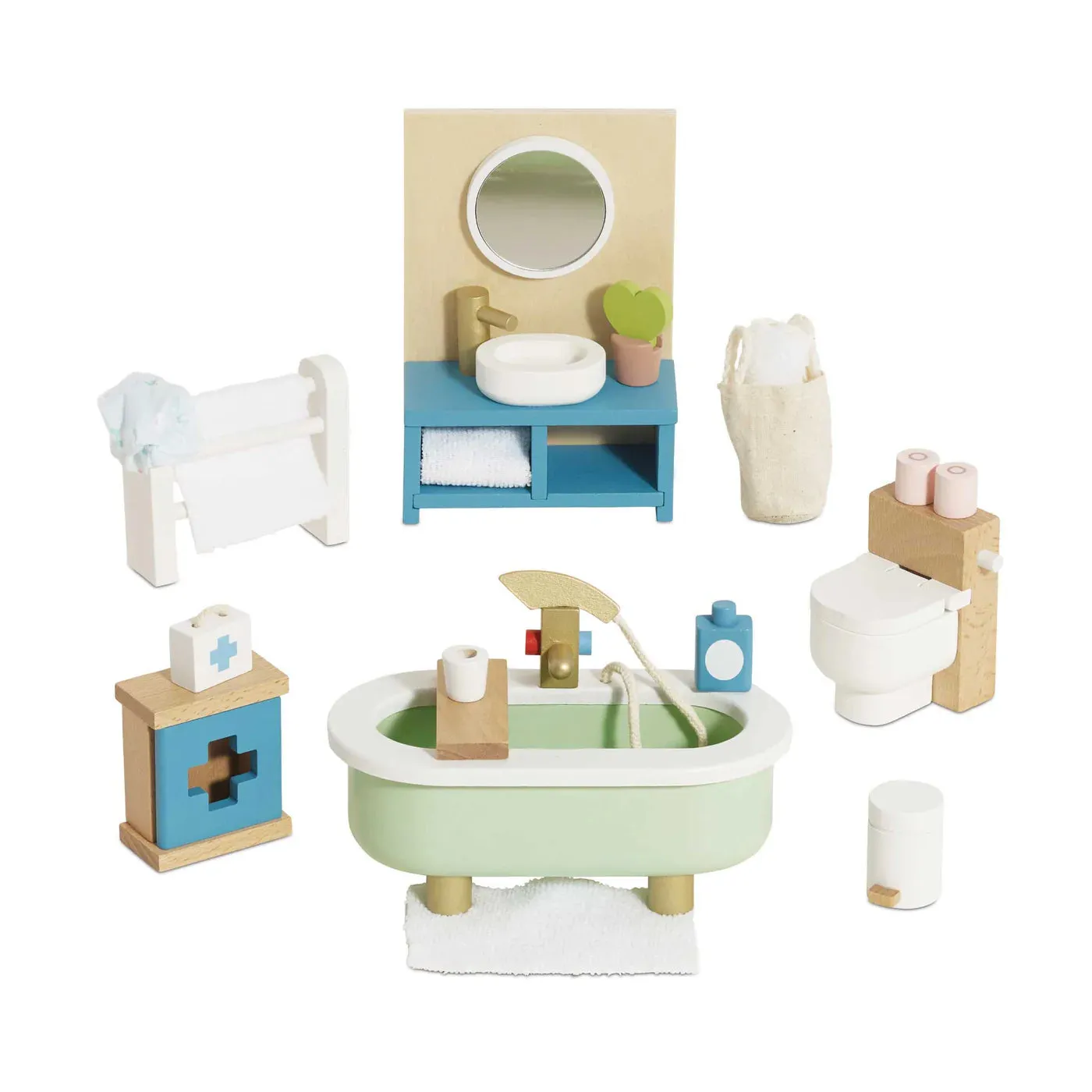 Full collection Doll Furniture Flexible House Bathroom
