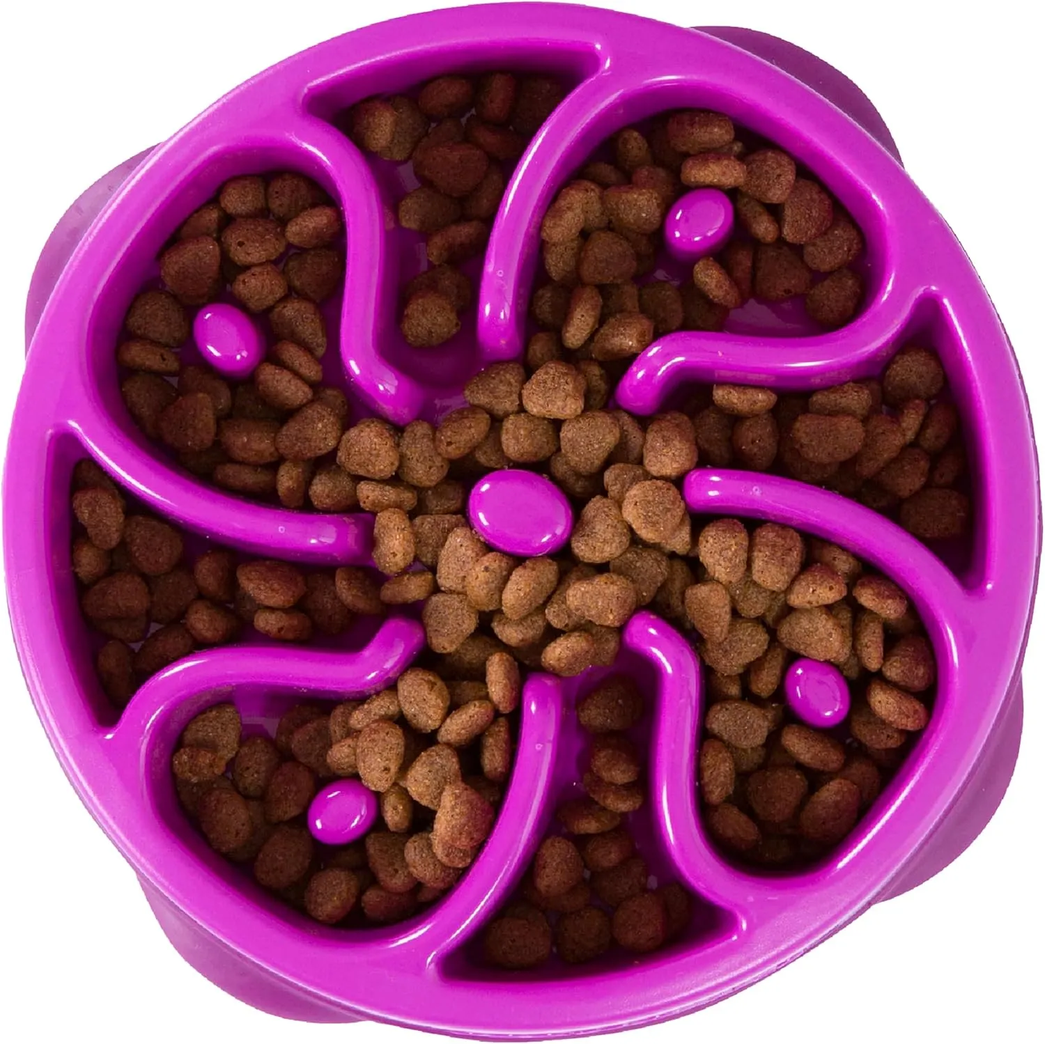 Fun Feeder Slo Bowl, Small Slow Feeder Dog Bowl, 3/4 Cups, Mini, Pink