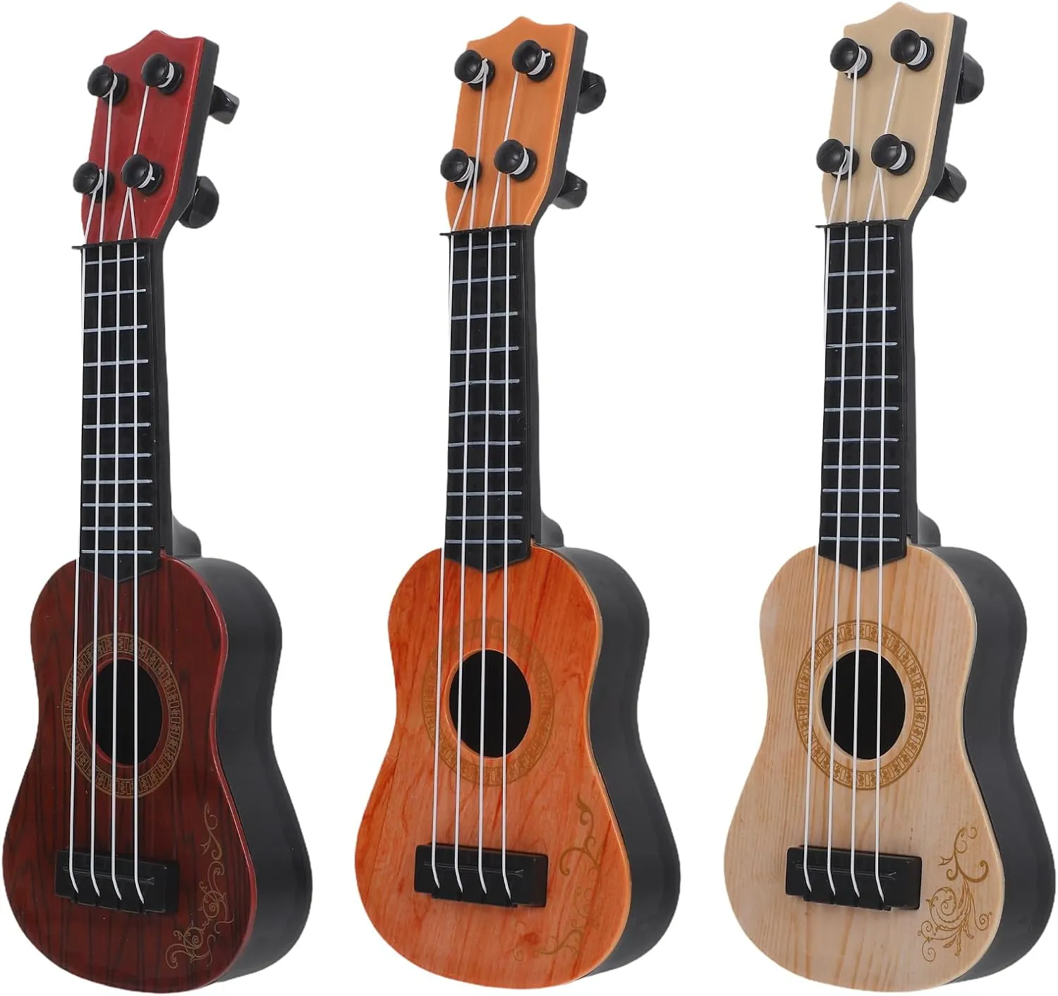 Gadpiparty 3pcs Mini Ukulele Blow up Guitar Classical Ukulele Toys Childrens Ukulele Toy Ukeleles for Kids Toy Guitar Small Guitar for Kids Toy Instrument Toddler Birthday Present Plastic Boy