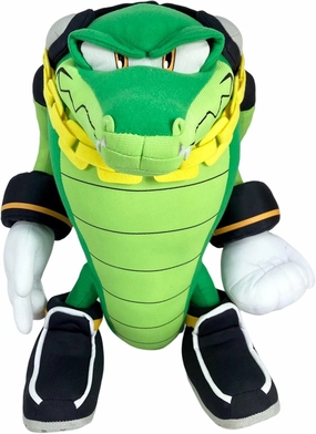 GE Animation Great Eastern GE-52633 Sonic The Hedgehog Vector The Crocodile Stuffed Plush, 13"
