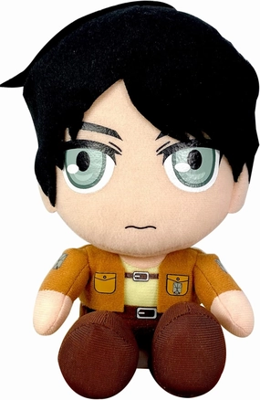 GE Animation Great Eastern GE-52997 Attack On Titan Eren Sitting Pose Stuffed Plush Multi-colored, 8"