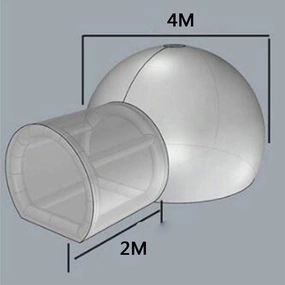 GeRRiT Outdoor Inflatable Bubble Tent Inflatable House Inflatable Dome Tent Full Body Transparent Watching The Starry Sky with Channel Suitable for Camping, Hiking,2~4 People
