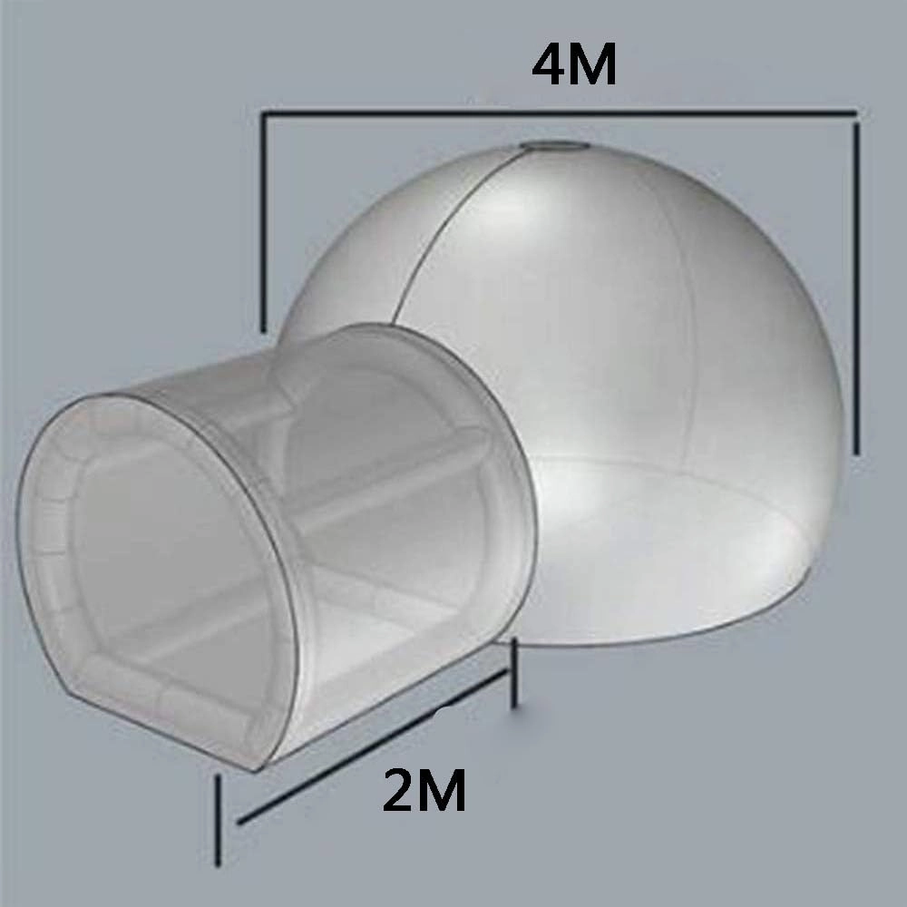 GeRRiT Outdoor Inflatable Bubble Tent Inflatable House Inflatable Dome Tent Full Body Transparent Watching The Starry Sky with Channel Suitable for Camping, Hiking,2~4 People