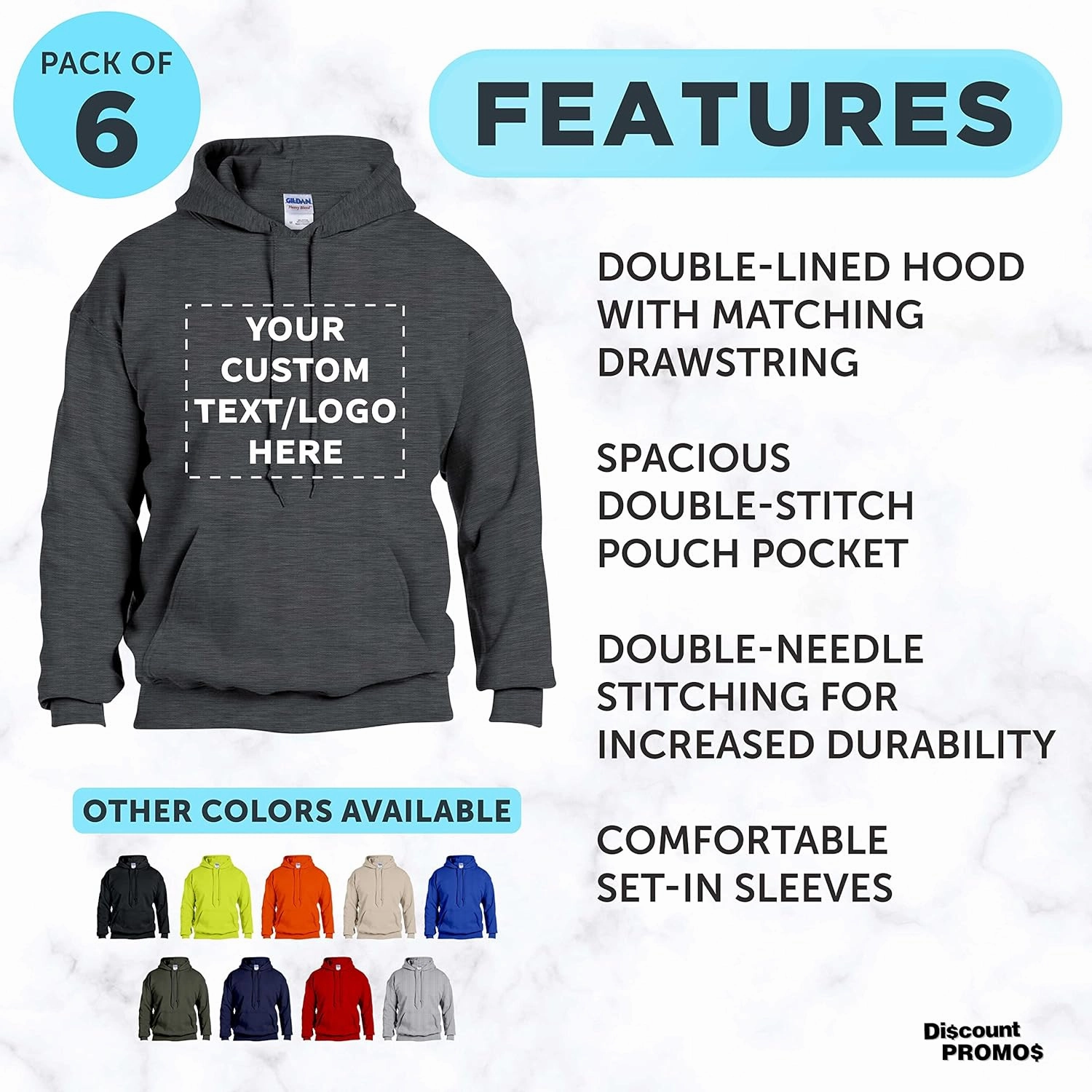 Gildan Adult Hoodies for Men and Women, Comfortable Cotton Unisex Sweatshirt with Hood