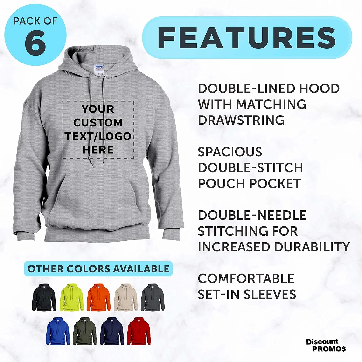 Gildan Adult Hoodies for Men and Women, Comfortable Cotton Unisex Sweatshirt with Hood