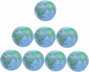 Globe Shaped Beach Ball Inflatable PVC Toy Fun for Pool Beach Backyard