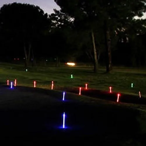 GP GLOWPRODUCTS.COM Light Up LED Marker Ground Stakes (Set of 12) - LED Light Stick Markers
