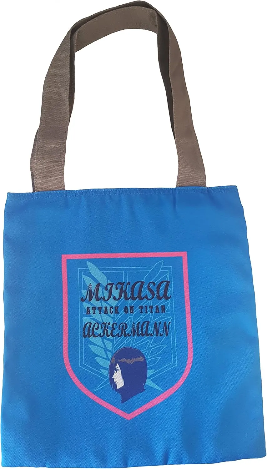 Great Eastern Entertainment Attack On Titan- Blue Mikasa Tote Bag
