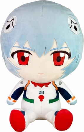 Great Eastern Entertainment Evangelion New Movie - Rei Ayanami Plug Suit Sitting Plush 12" H