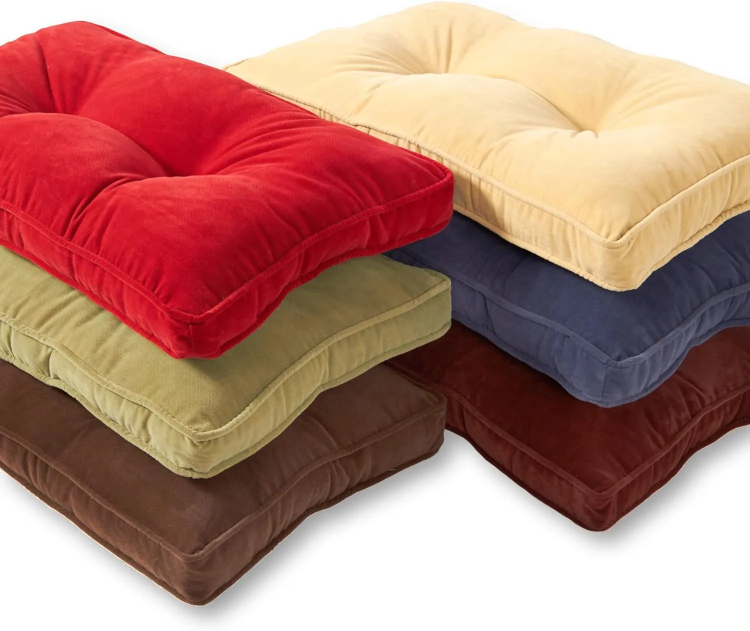 Greendale Home Fashions Hyatt Microfiber 4-Piece Kitchen Nook Cushion Set, Fern