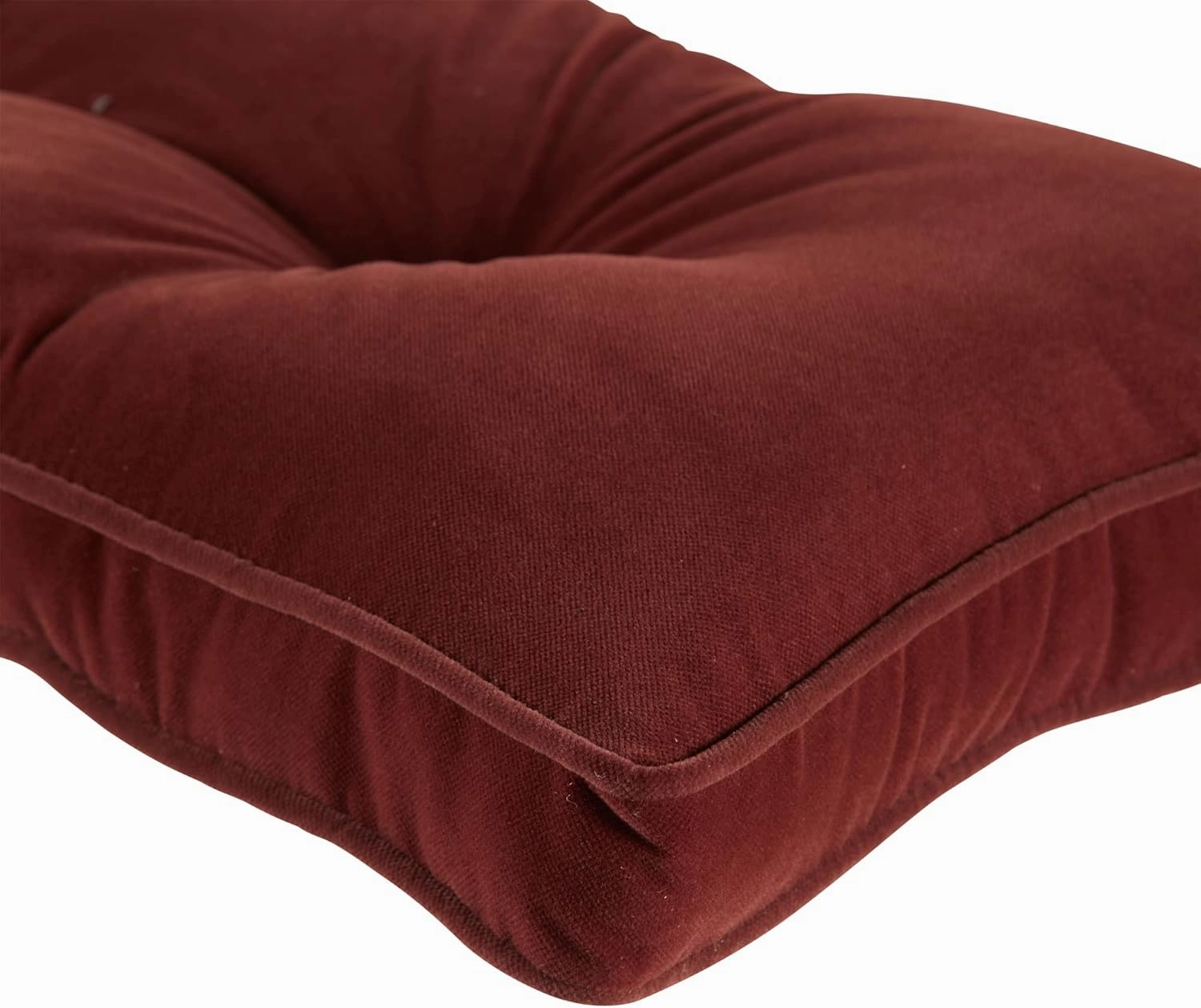 Greendale Home Fashions Hyatt Microfiber Kitchen Nook Cushion, 4 Piece Set, Maroon