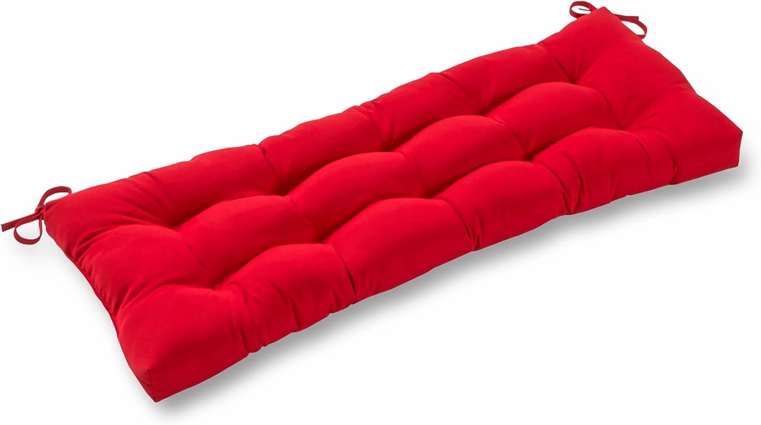 Greendale Home Fashions Outdoor 44 x 17-inch Sunbrella Swing/Bench Cushion, Canvas Jockey Red