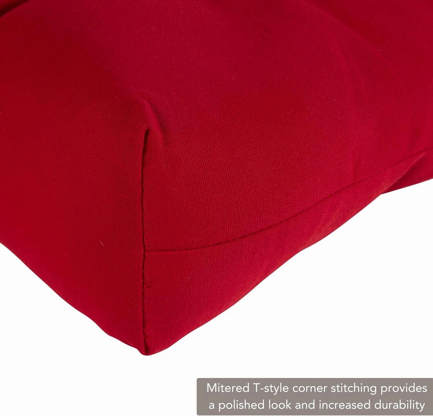 Greendale Home Fashions Outdoor 44 x 17-inch Sunbrella Swing/Bench Cushion, Canvas Jockey Red