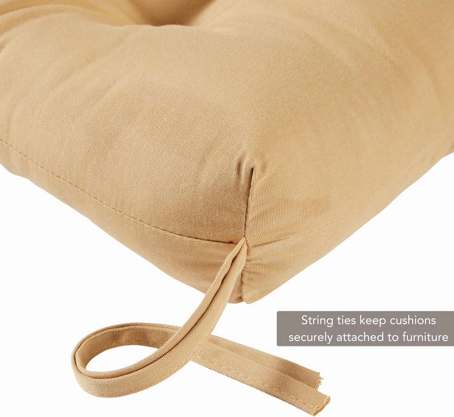 Greendale Home Fashions Outdoor 44 x 17-inch Sunbrella Swing/Bench Cushion, Canvas Wheat