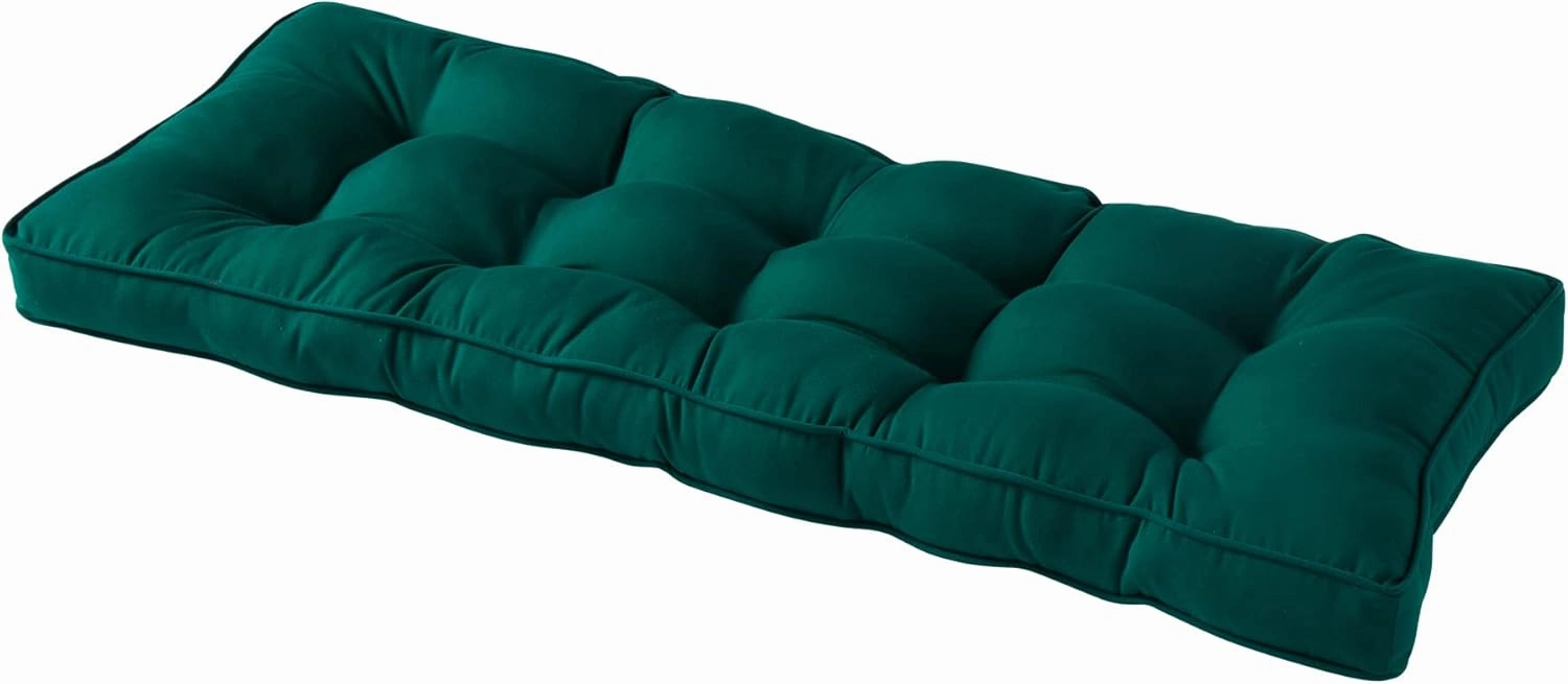 Greendale Home Fashions Outdoor 51 x 18-inch Sunbrella Bench Cushion, Canvas Forest