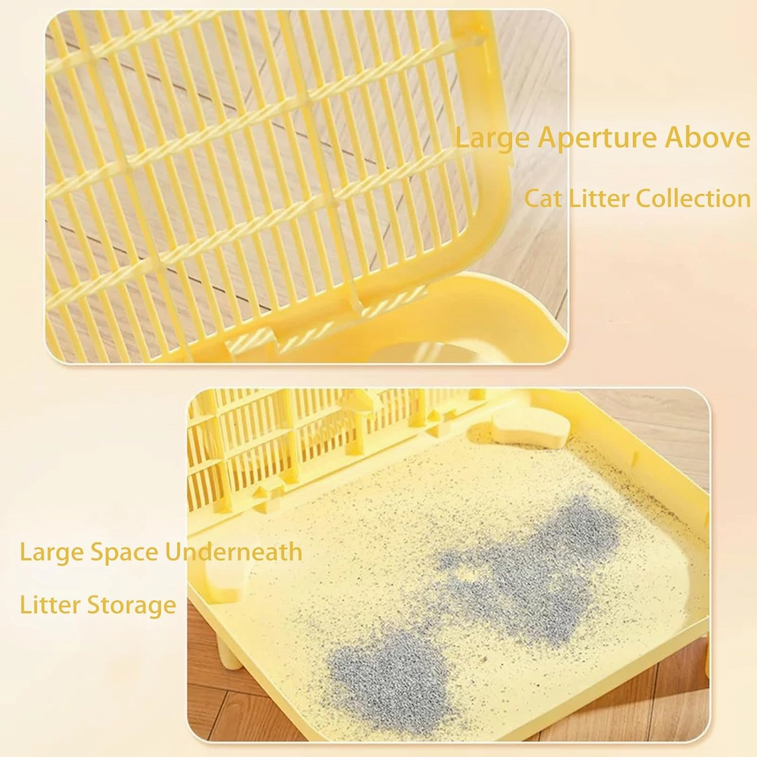 Greywaterproof Cat Mat, 19.69"X15.95"X3.54" Litter Box Mat, Easy Clean, Non-Slip, Urine-Proof Kitty Litter Catcher Mat
