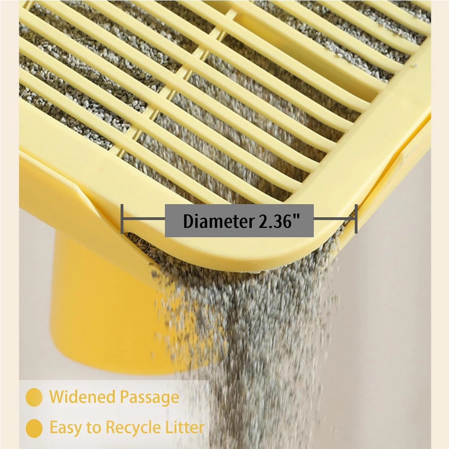 Greywaterproof Cat Mat, 19.69"X15.95"X3.54" Litter Box Mat, Easy Clean, Non-Slip, Urine-Proof Kitty Litter Catcher Mat