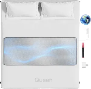 Grounding Mat for Bed, Graphene Grounding Pad for Sleeping, Reduce Anxiety and Inflammation, Pain Relief, Improve Energy -Includes Grounding Cord, Test Pen & Safety Adapter (Queen)