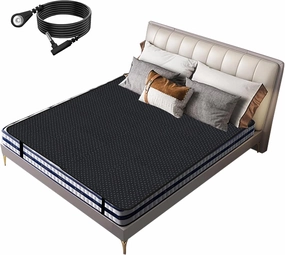 Grounding Mat for Bed, Breathable Grounding Pad Earth Mat for Bettet Sleep, Energy, Pain Relief, Inflammation, Feet and Back Pain (54" x 78")