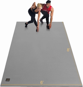 GXMMAT Extra Large Exercise Mat 16'x6'/12'x6'/10'x6'/8'x6'(7mm), Extra Wide Workout Mats for Home Gym Flooring, Non-Slip Thick Durable Cardio Mat for MMA,Plyo,Jump Rope,Weights,Fitness,Shoe-Friendly