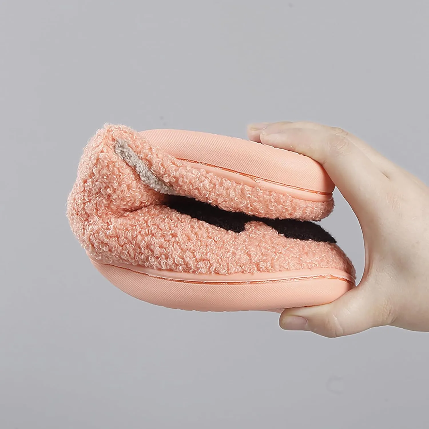 Halloween Pumpkin Slippers for Womens Mens Plush Warm Spooky Lantern Pumpkin Slippers House Shoes