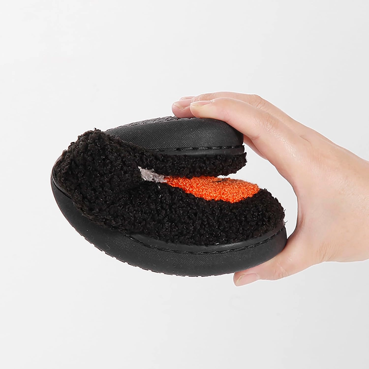 Halloween Pumpkin Slippers for Womens Mens Plush Warm Spooky Lantern Pumpkin Slippers House Shoes