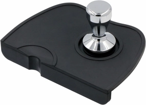 Handook Tamper Mat, Espresso Tamper Mat, 8.3 X 5.9 Inch Coffee Mat, Coffee Tamper Mat for Espresso Machine, Espresso Accessory, Barista Tools, Coffee Tamper Station, Espresso Pad for Counter (Black)