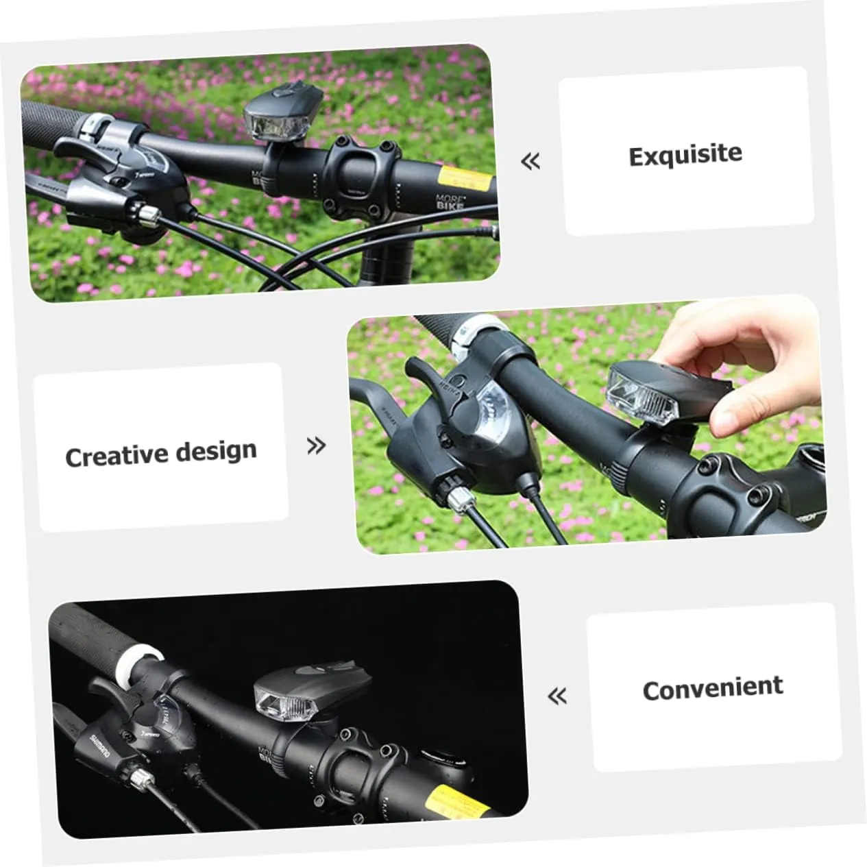 Happyyami Bicycle Light LED Lights Tire Lights Bike Riding Accessories Lights Front Electric Scooter LED Bike