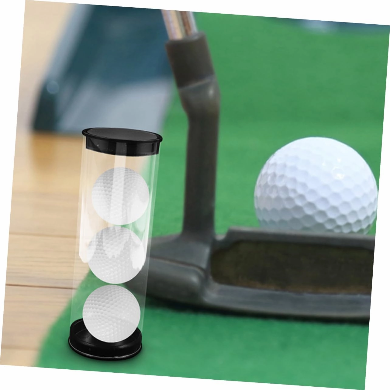 Happyyami 8 Pcs Golf Barrel Golfing Ball Case Ball Case for Golfing Golfs Ball Case Golfs Ball Holder Clear