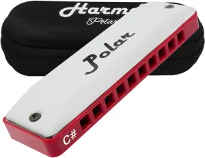 Harmo Polar Natural Minor Harmonica Key of C# - Specialized for Natural Minor Blues, Jazz, Rock, Folk, & Pop, Mouth Organ With Case, Phosphor Bronze Reeds, Harmonica for Beginners & Professionals