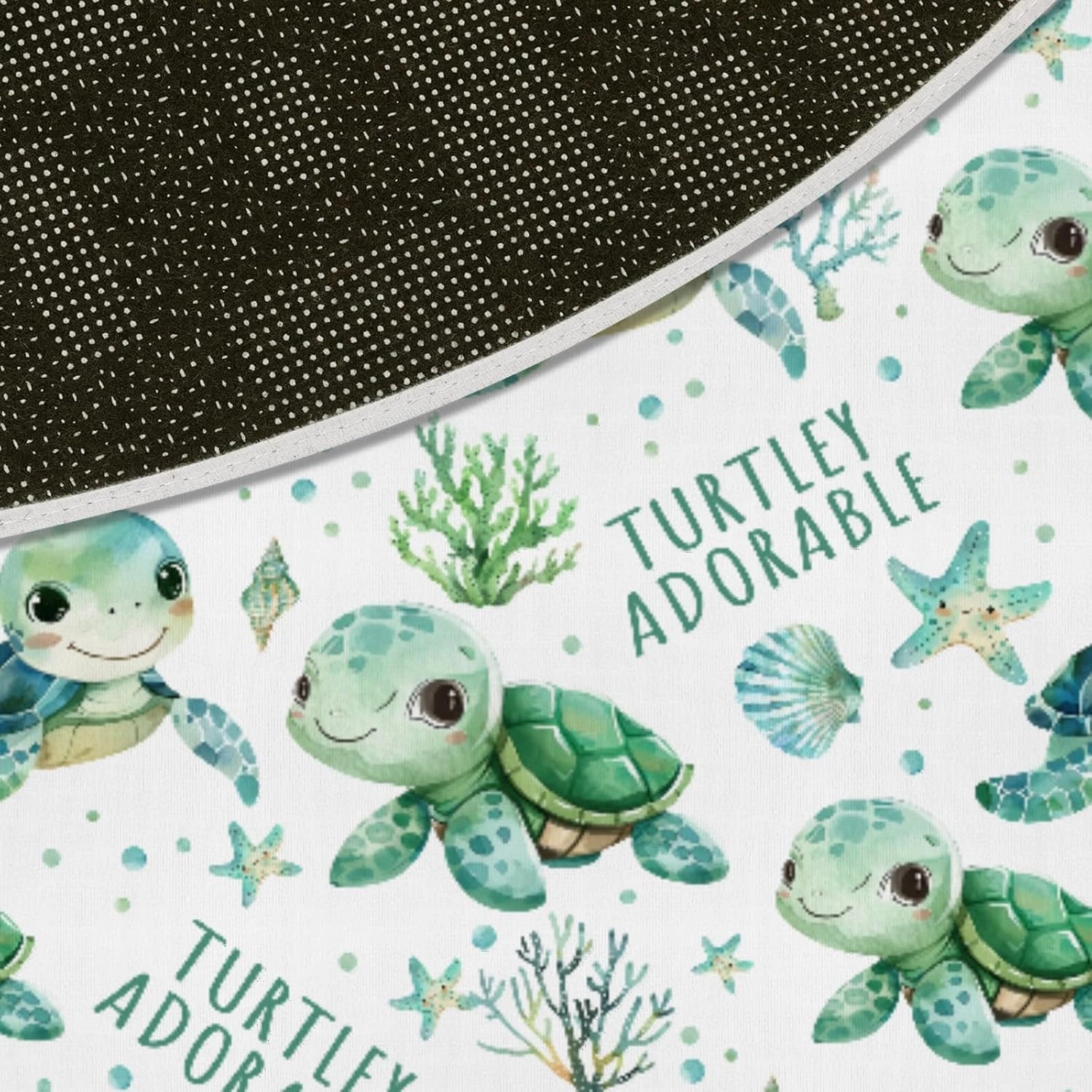 HawSkgFub Baby Toddler Boy Girl Under The Sea Turtle Playroom Area Rug, Ocean Animal Turtley Adorable Non Slip Nursery Play Mat Carpet, Kids Bedroom Living Room Classroom Decor