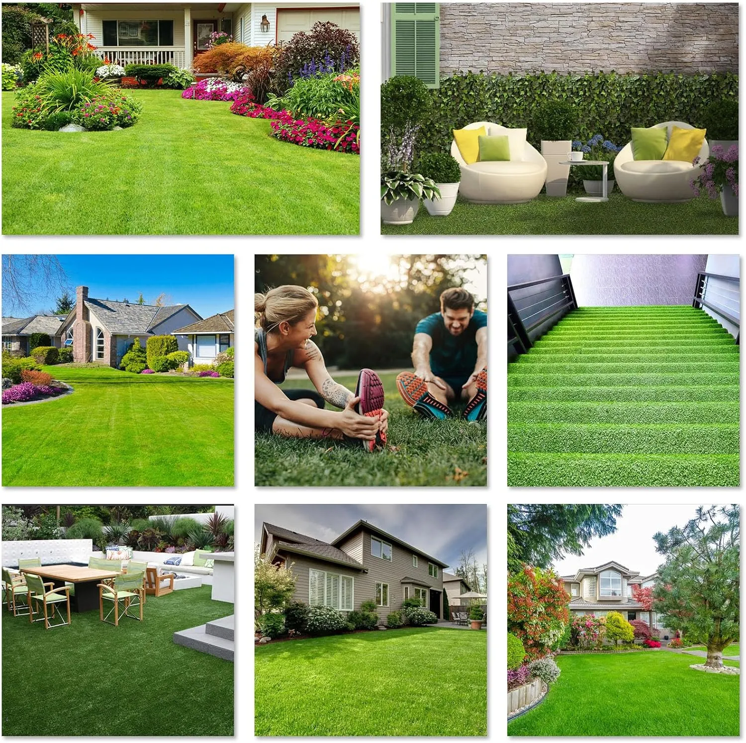 HEBE Artificial Turf Rug,2'x6', Grass Mat with Drainage Hole, Reusable Grass Turf Mat Pee Pad for Dog Potty Training Indoor Outdoor Use
