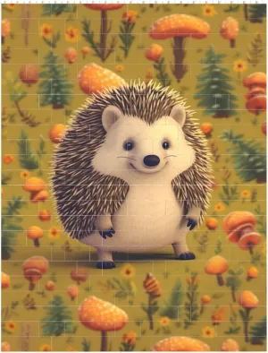 Hedgehog Building Block Puzzle Personalized Building Bricks for Adults Block Puzzle Building DIY Brick Block Puzzles Valentine's Day Gifts for Home Decor Brick Puzzle