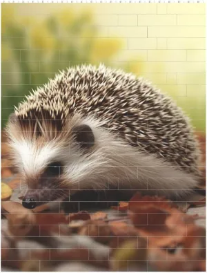 Hedgehog Building Block Puzzle Personalized Building Bricks For Adults Square Shaped Block Puzzle Building Family Keepsake Diy Brick Block Puzzles Valentine'S Day Gifts For Home Decor Brick Puzzle
