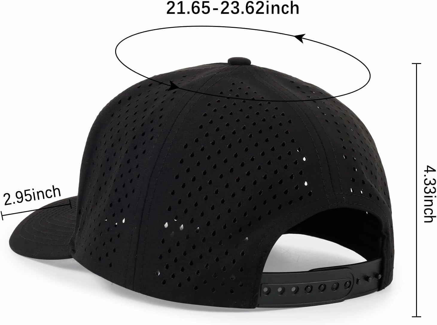 HH HOFNEN Quick Dry Baseball Cap Mesh Snapback Hat Sun and Rain Protection Golf Ball Cap for Men Women