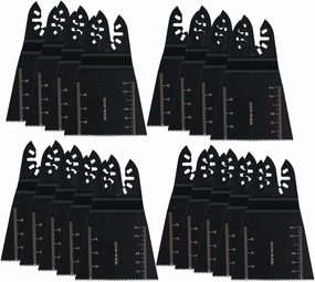HIFROM Precision Wide Segmented Wood/Plastic/Soft-Metal Oscillating Multi Tool Saw Blades Replacement for Fein Multimaster Bosch Craftsman Dremel and More (18 Pack)