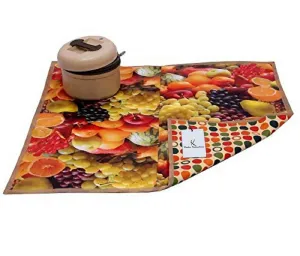 HOMEGLARE Bed Server Square Food Mat(Random Design)
