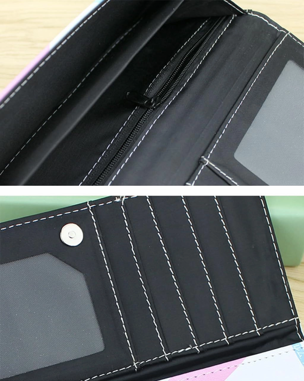Honkai Star Rail Wallet for Men Women Honkai Purse Kawaii Anime Bifold Wallet Card Holder, Free Keychain (Jing Yuan-2)