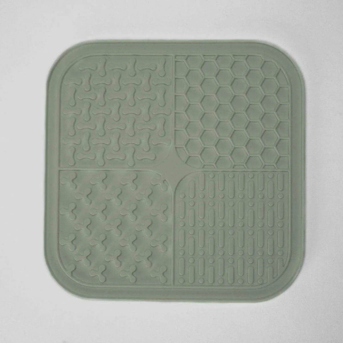 Houndstone Dog Lick Mat, Dishwasher Safe, Sage