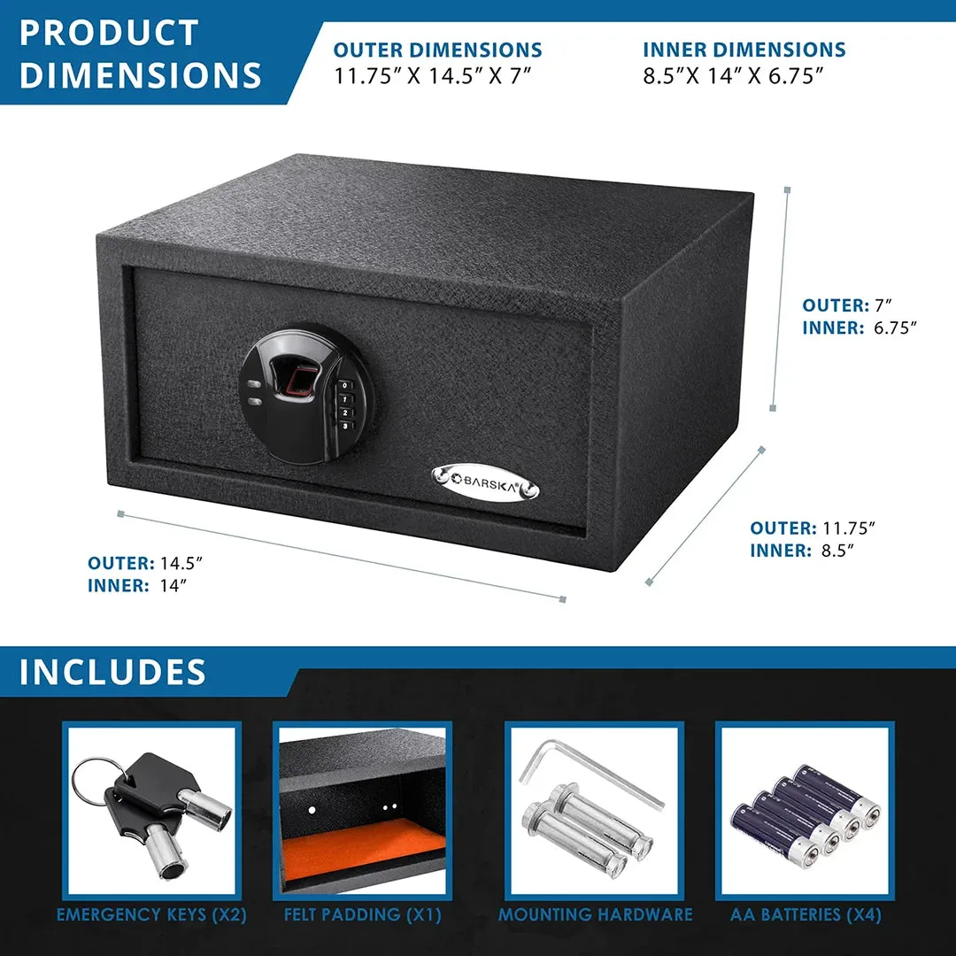 HQ100 Biometric Digital Keypad Safe | AX12888