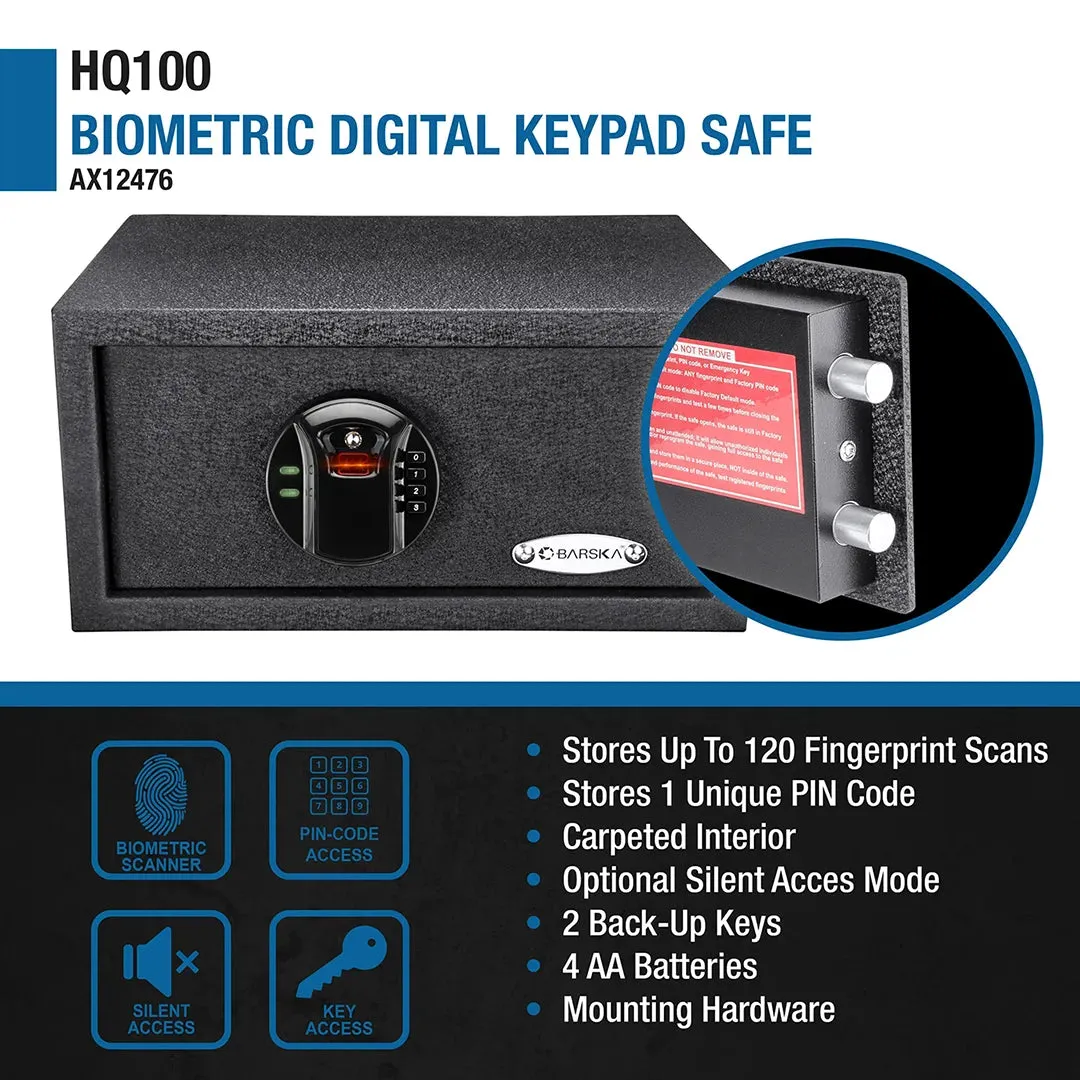 HQ100 Biometric Digital Keypad Safe | AX12888