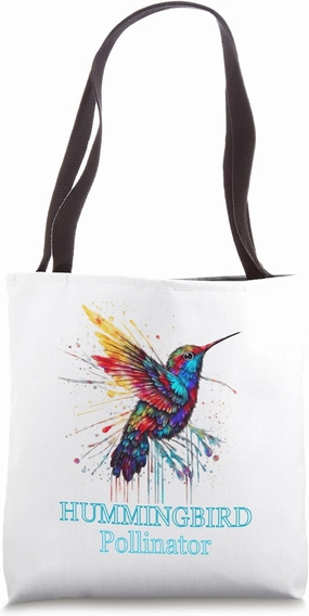 HUMMINGBIRD pollinators play a crucial role in ecosystems. Tote Bag