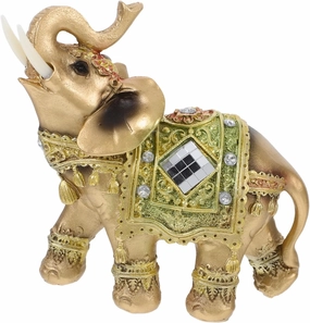 IMIKEYA Elephant Statue Small Resin Feng Shui Collectible for Home Office Decoration Artisan Lucky Elephant Figurine Bookshelf Ornament for Positive Energy Wealth