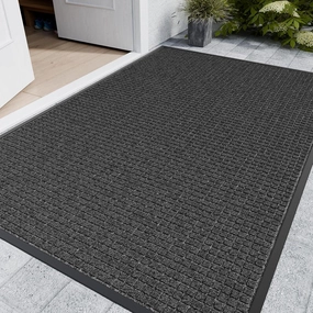 Indoor Outdoor Front Door Mats, 72" x 48" Rubber Backing Non Slip Durable Welcome Floor Mats for Patio, Garage Entrance, Stain and Fade Resistant Commercial Doormats for High Traffic
